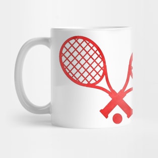 Tennis Racket Red Mug